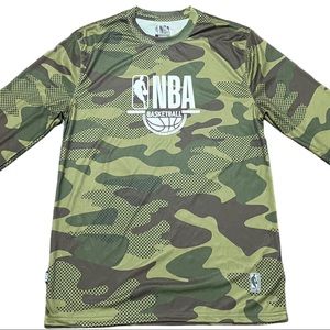 NBA Basketball White Camo Performance Shirt